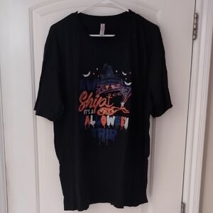 Black Halloween Cruise Graphic T-Shirt